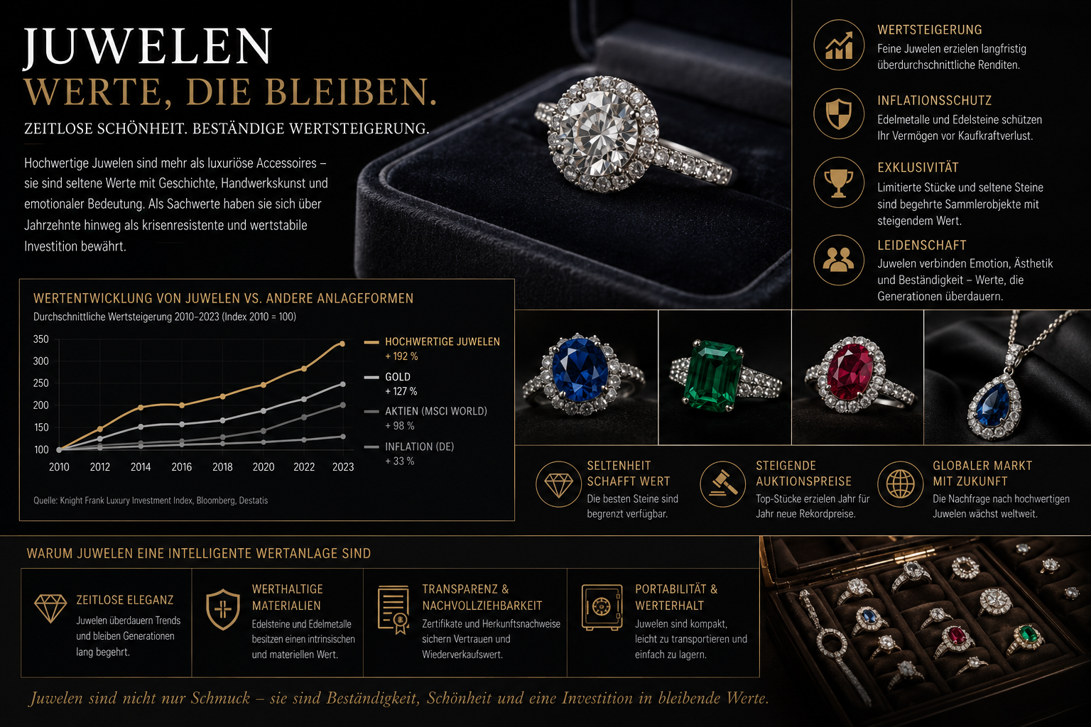 Infografik zum Thema Juwelen